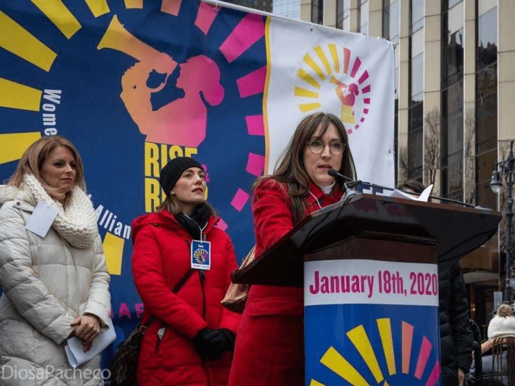 Marisol Seda at the Women March 2020. Photo: Diosa Pacheco